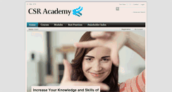 Desktop Screenshot of csr-academy.org